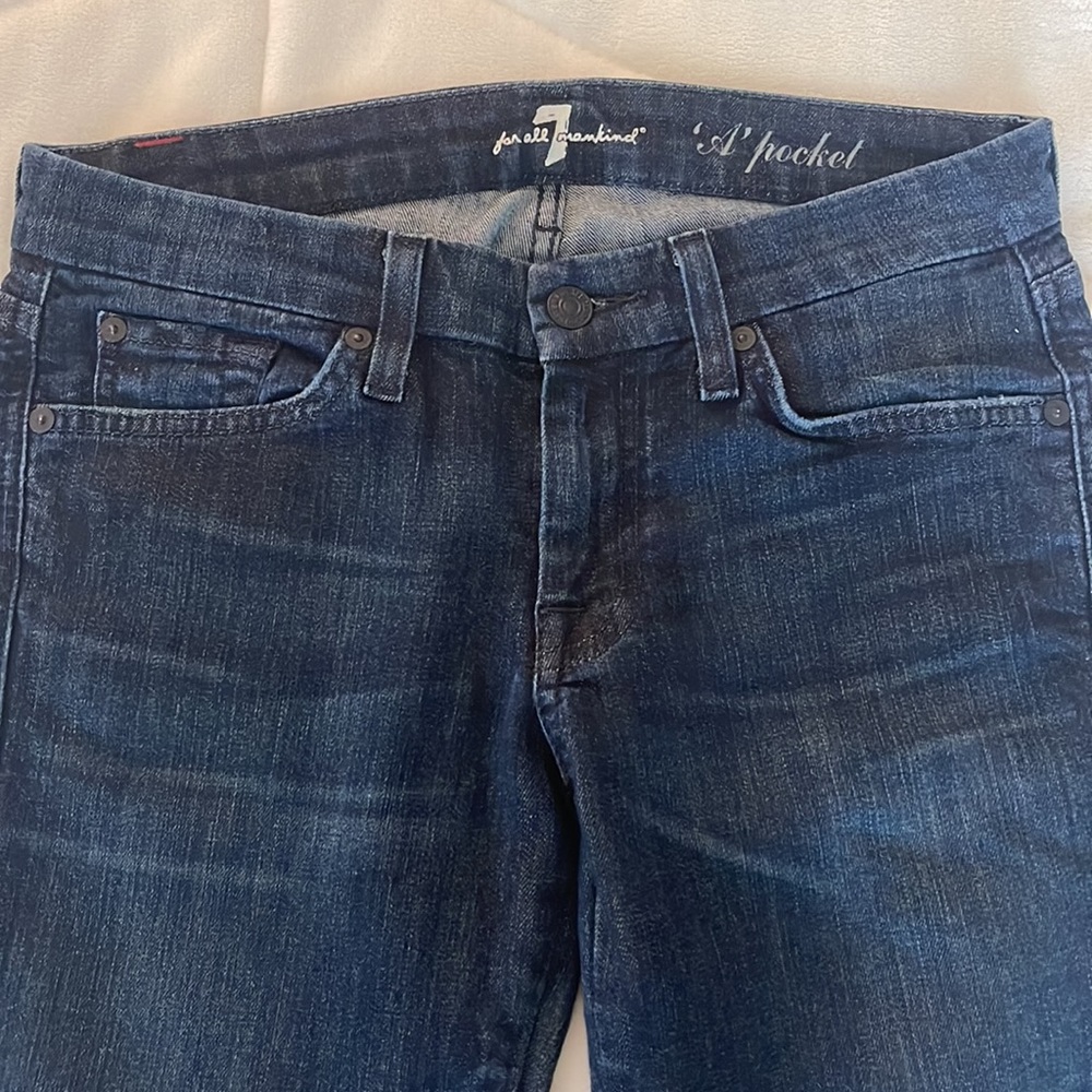 7 For All Mankind Flare Jeans. Size 27 x 33. - Picture 3 of 8